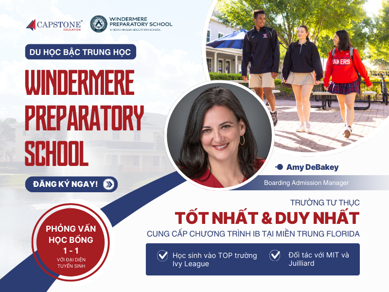 One-on-one scholarship interview with the Windermere Prep school representative